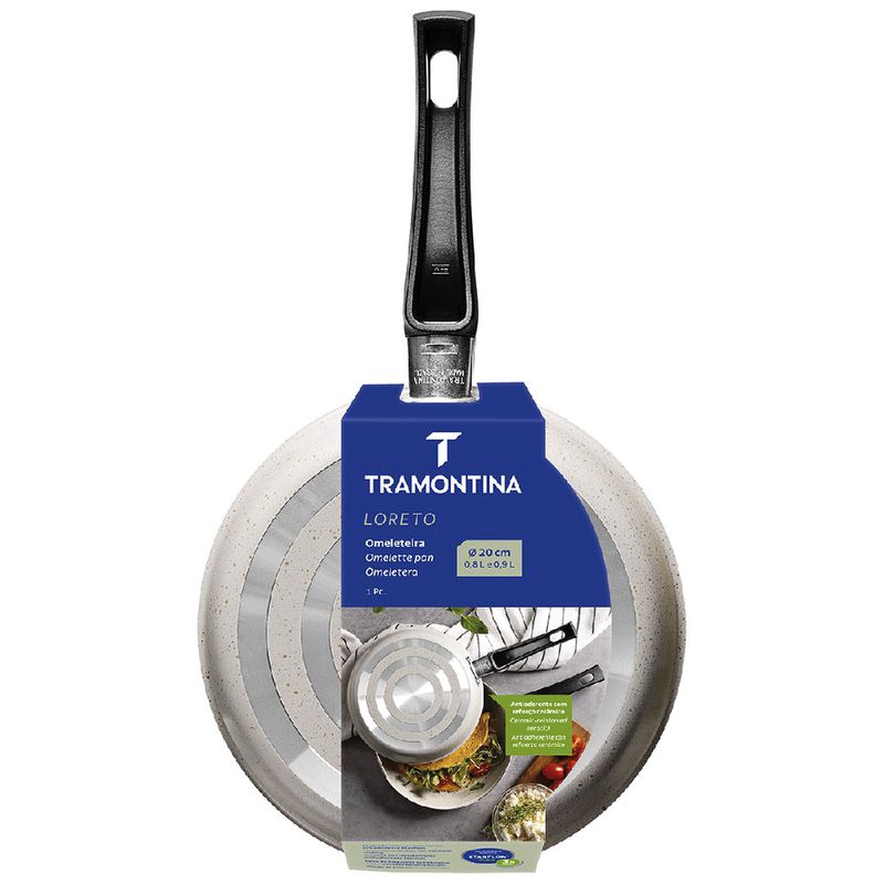 Omeleteira Loreto em Alumínio Antiaderente 20cm Bege (27805/347) - Tramontina