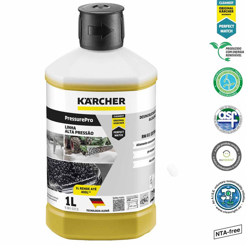 Desincrustante Alcalino Para Limpeza Industrial 1L (9.381.537.0) - Karcher