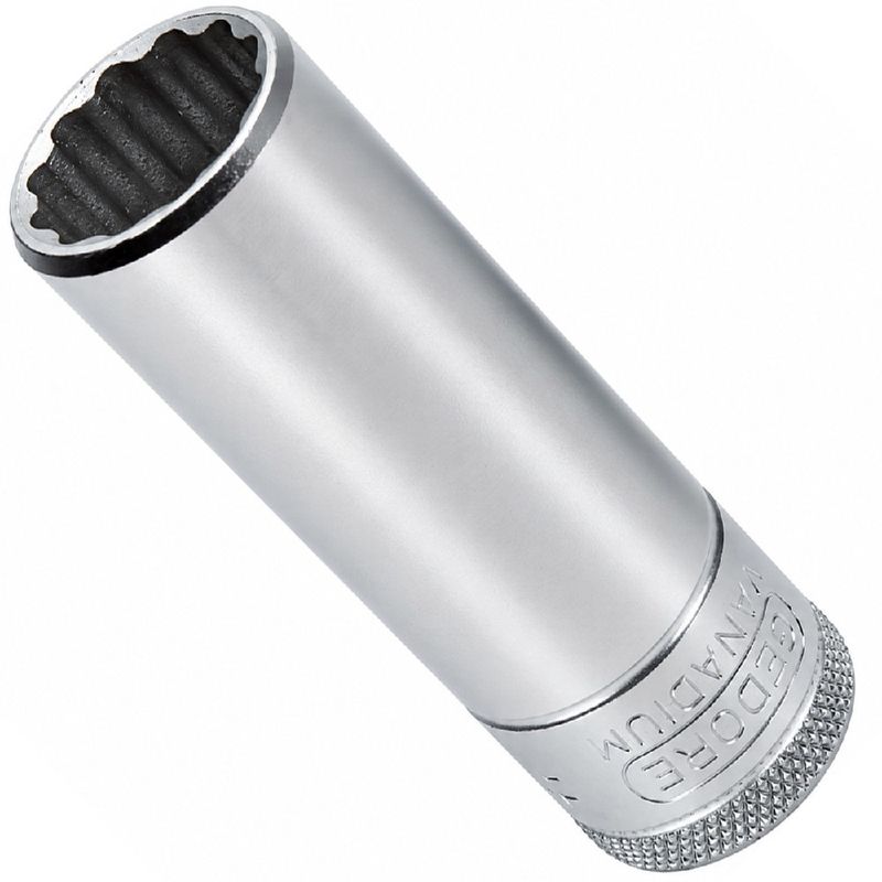 Soquete Estriado Longo 1/2'' x 19mm (015704) - Gedore