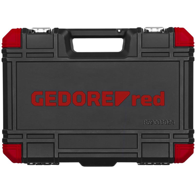 Jogo de Soquetes Sextavados 1/2'' Com 24 Peças (3300055) - Gedore Red
