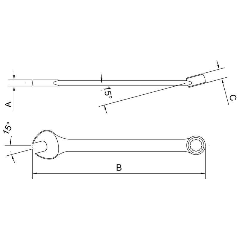 Chave Combinada Plana 32mm (44650/132) - Tramontina Pro