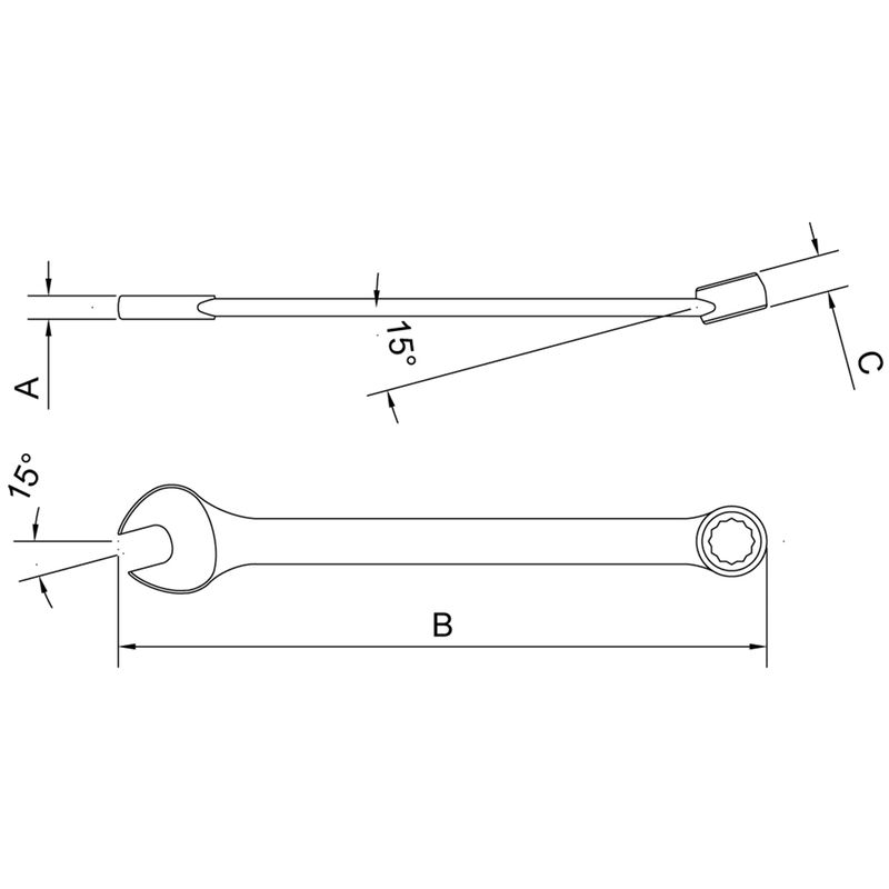 Chave Combinada Plana 75mm (44650/175) - Tramontina Pro