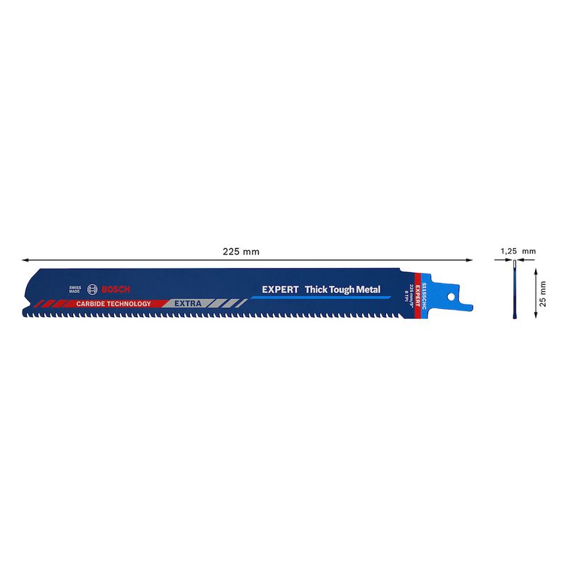 Lâmina de serra sabre Bosch EXPERT S1155CHC Thick Tough Metal