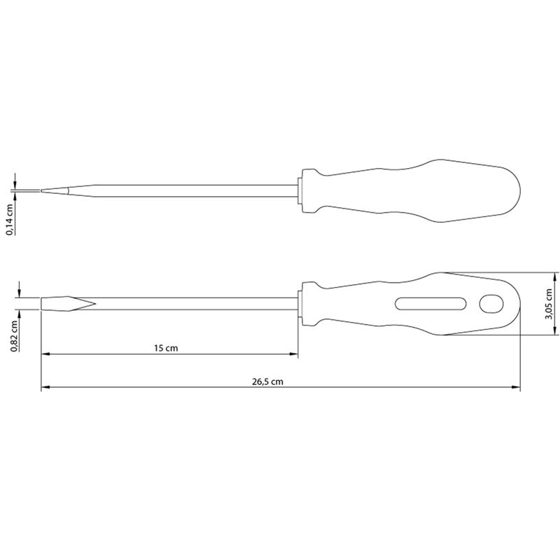Chave de Fenda 5/16'' x 6'' (41500/042) - Tramontina