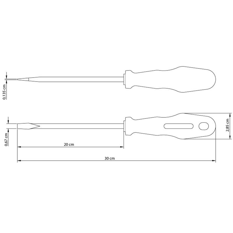Chave de Fenda 1/4'' x 8'' (41500/033) - Tramontina