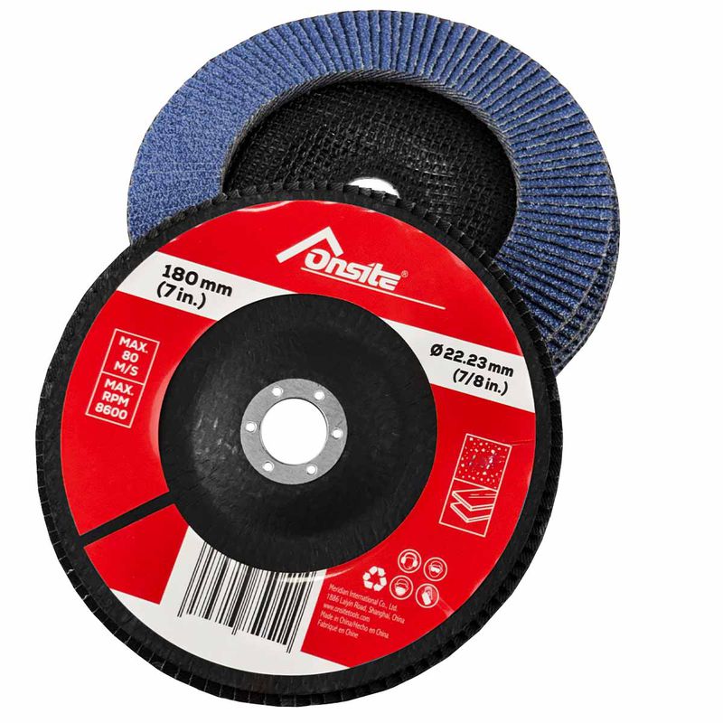 Disco de Lixa Flap 7'' x 7/8'' - GR80 (746805) - Onsite
