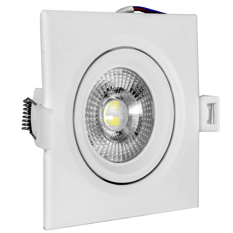 Spot Led Direcionável Quadrado 9W - 3.000K (520,0067) - Noll LED