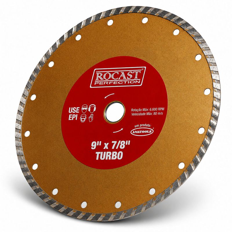 Disco Diamantado Para Esmerilhadeira 9 x 7/8'' (34,0019) - Rocast