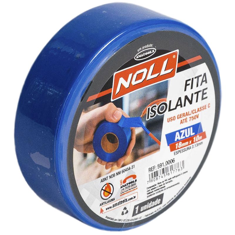 Fita Isolante Azul 18mm x 10m (591,0006) - Noll