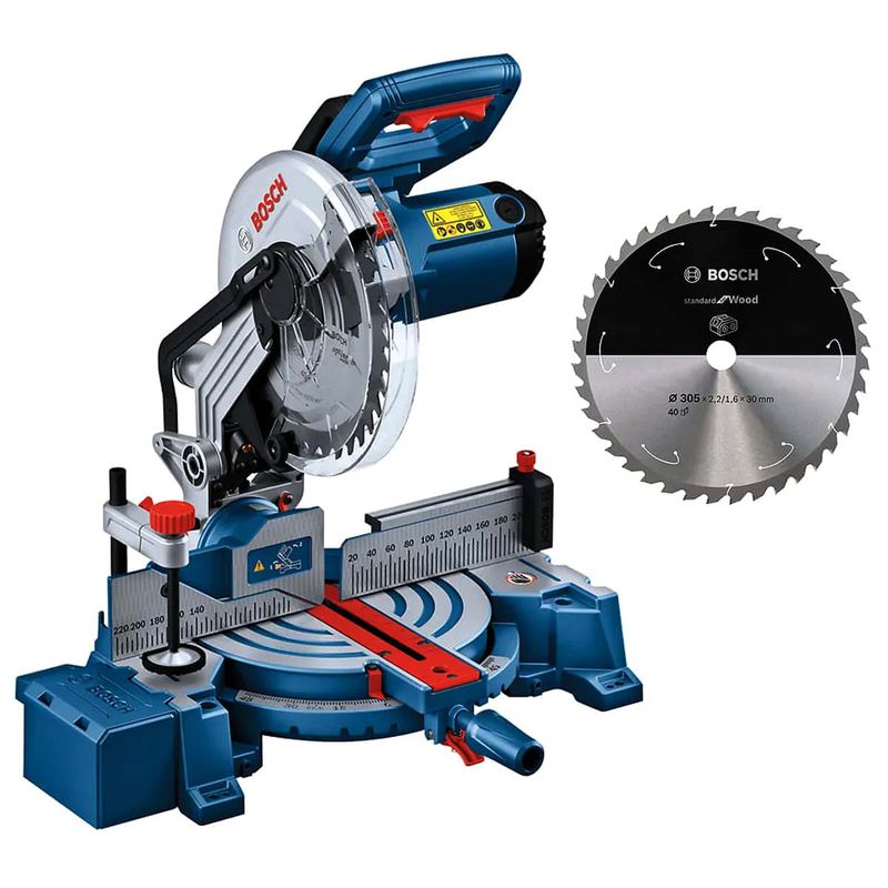 Serra Meia Esquadria GCM 254 + Disco Para Madeira - Bosch