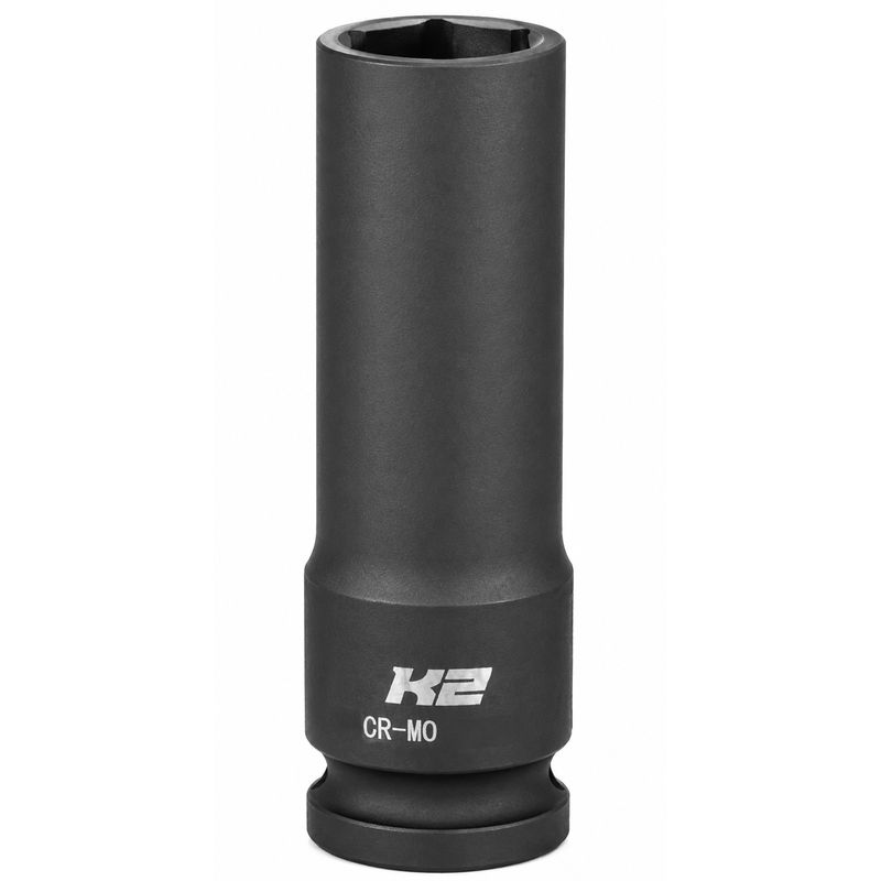 Soquete de Impacto Sextavado Longo 1/2'' em Milímetros - K2