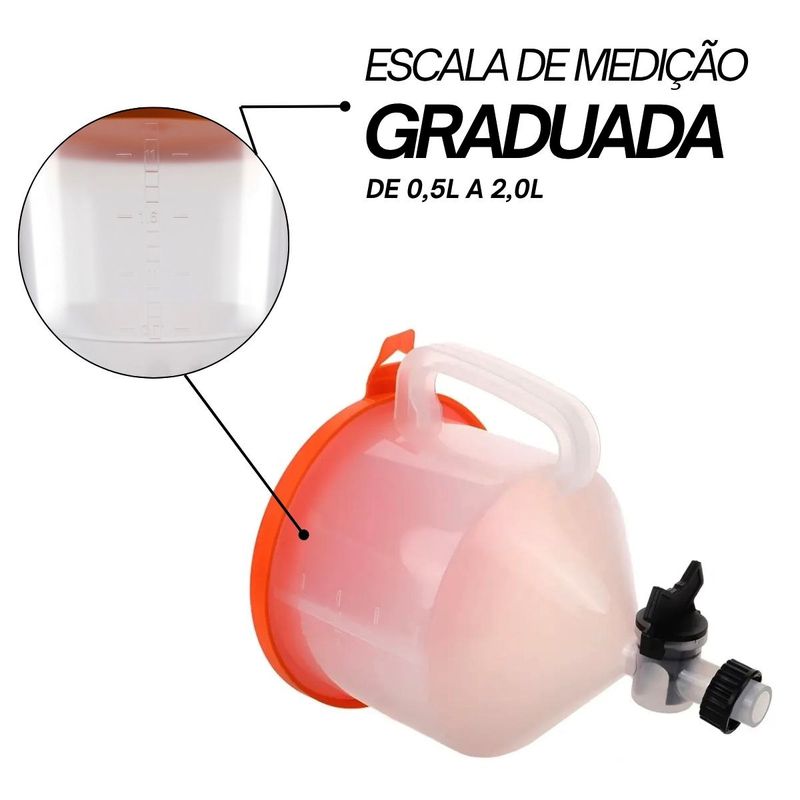 Funil Antirrespingo Para Liquido de Arrefecimento Com Válvula (1111-28) - Lupus