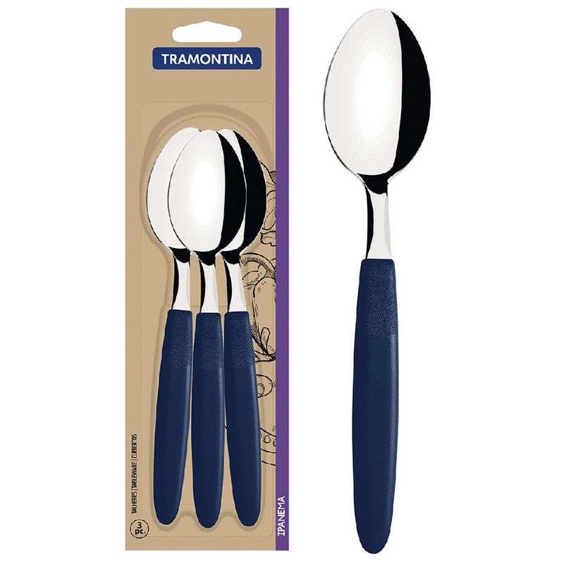 Jogo de Colheres de Mesa Ipanema Branco Com 3 Peças (23363/310) - Tramontina