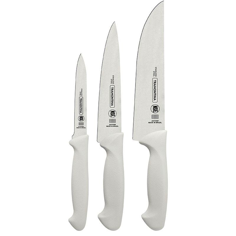 Jogo de Facas Premium Branco Com 3 Peças (24499/811) - Tramontina
