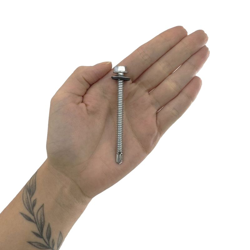 Kit Parafuso Autobrocante Com Cabeça Sextavada e Arruela 6,3mm x 3'' - (16,0015) - Nord