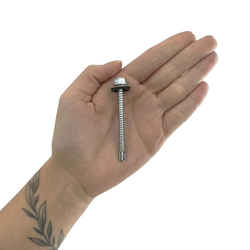 Kit Kit Parafuso Autobrocante Com Cabeça Sextavada e Arruela 6,3mm x 2.1/2'' (16,0014) - Nord