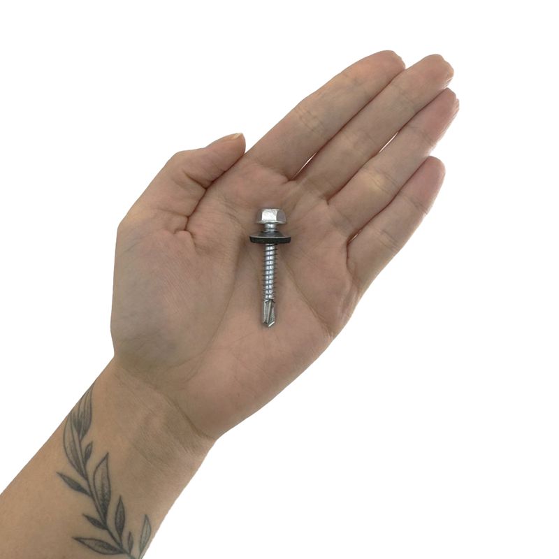 Kit Parafuso Autobrocante Com cabeça Sextavada e Arruela 6,3mm x 1.1/2'' (16,0012) - Nord