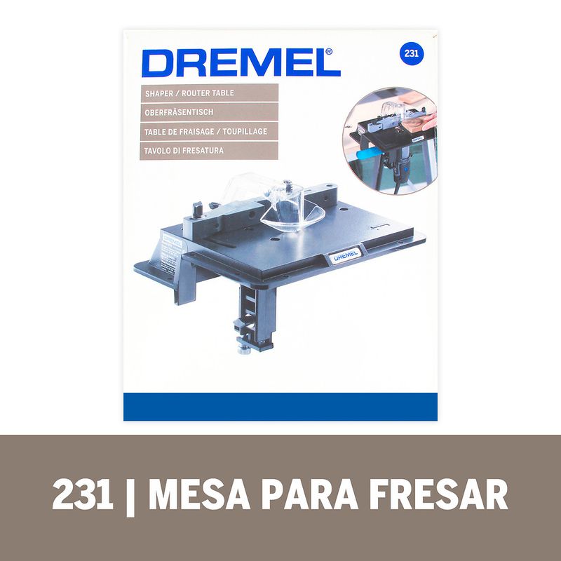 Kit Dremel Micro Retífica 4000 + Mesa + Fresa Chanfrar 45º