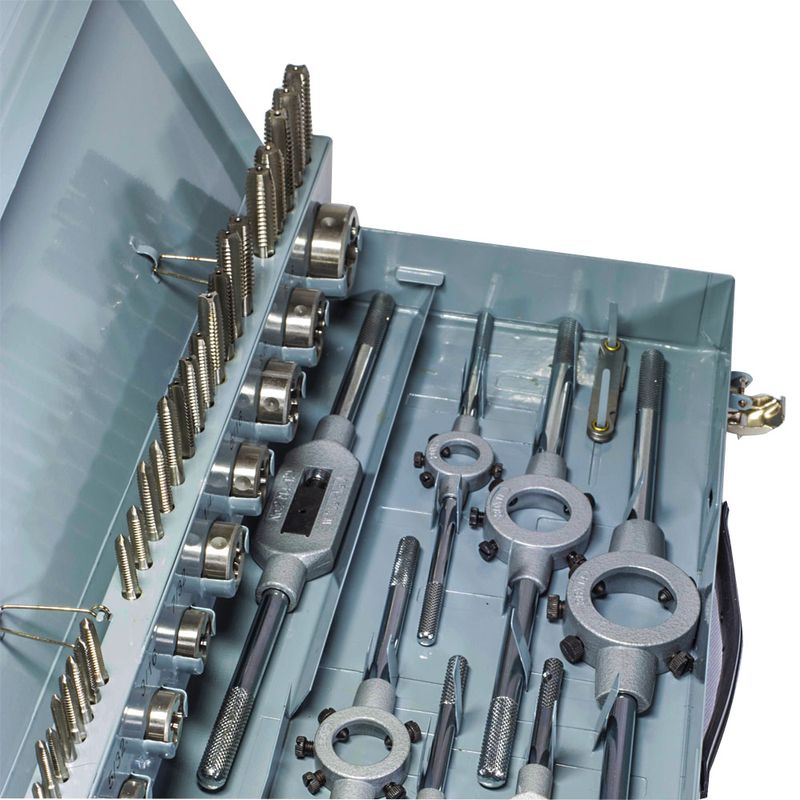 Kit p Roscar Polegada UNC 45peças machos cossinetes1/8 1/2pol UNC 94,0002 ROCAST