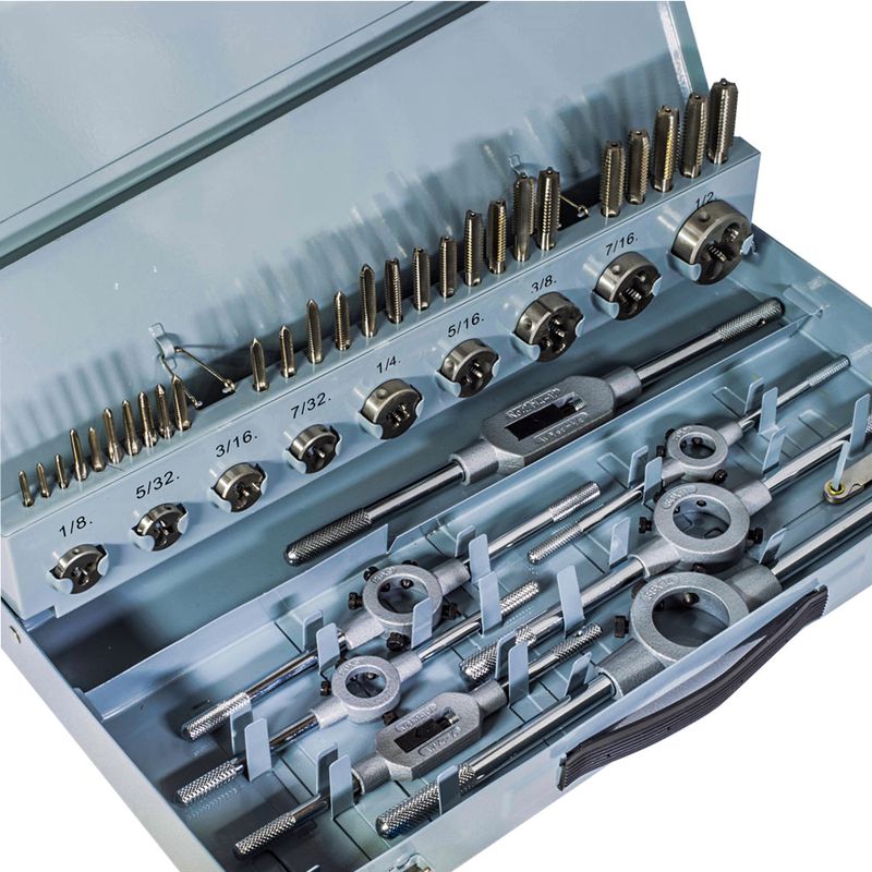 Kit p Roscar Polegada UNC 45peças machos cossinetes1/8 1/2pol UNC 94,0002 ROCAST