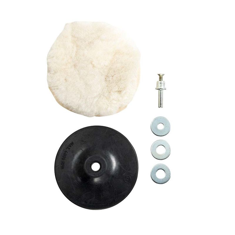 Kit Polido p/Parafus Bosch prato borracha/haste/boné pele