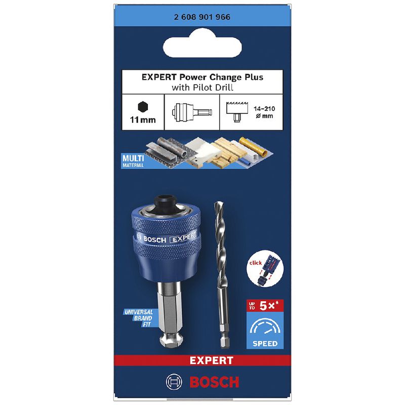Suporte Power Change Plus 11mm Com Broca Hexagonal 105mm EXPERT (2608901966) - Bosch