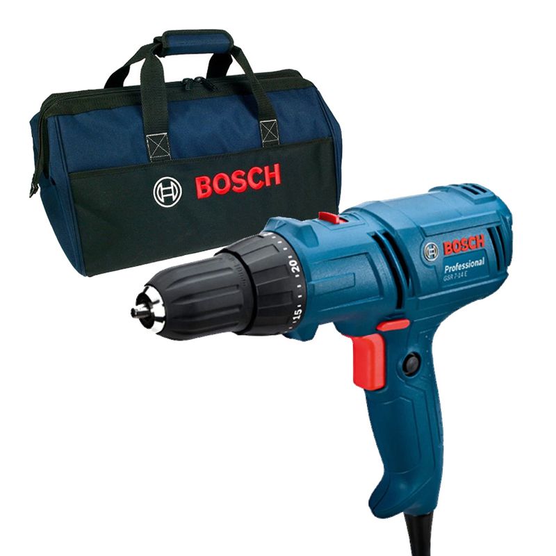 Kit Furadeira/Parafusadeira GSR 7-14 127V + Bolsa de Transporte - BOSCH