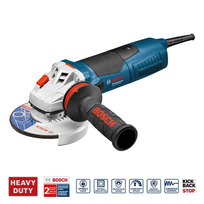 Esmerilhadeira 5'' GWS 17-125 CIE 1700W 220V + 10 Discos - Bosch