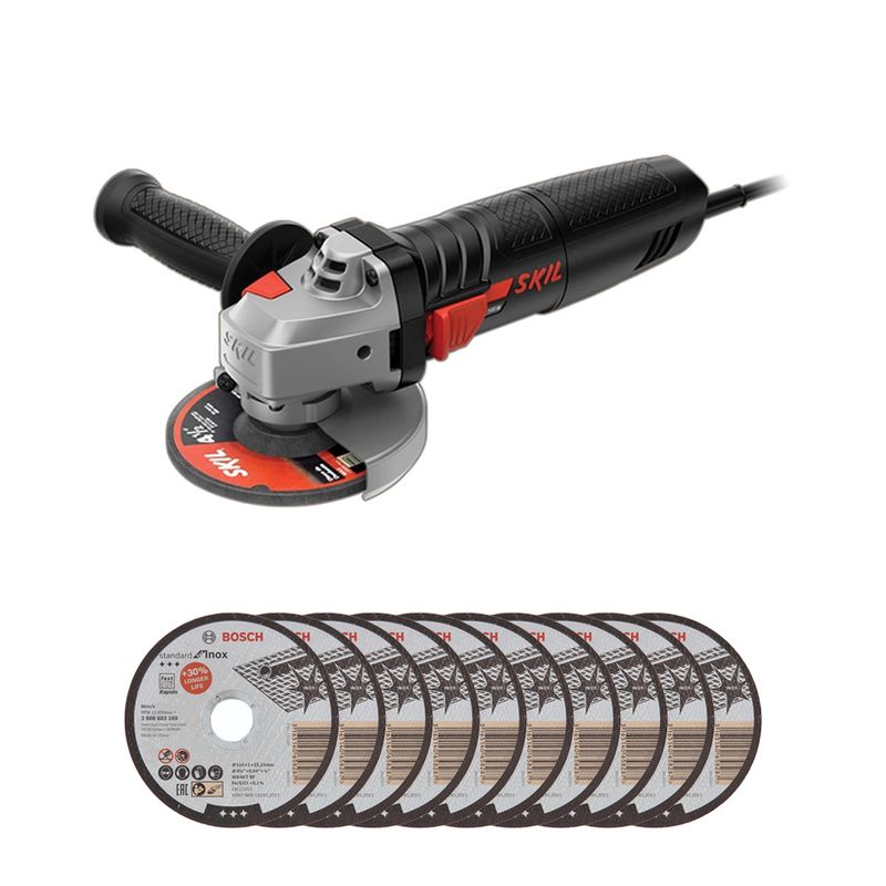 Esmerilhadeira 4.1/2'' 9002 700W 127V + 10 Discos - Skil