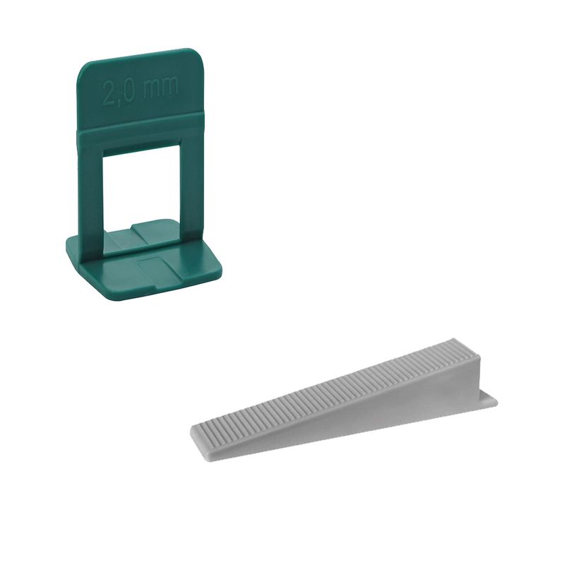 Espaçador 2,0mm Slim (1000 Uni.) + Cunha (1000 Uni.) - Cortag