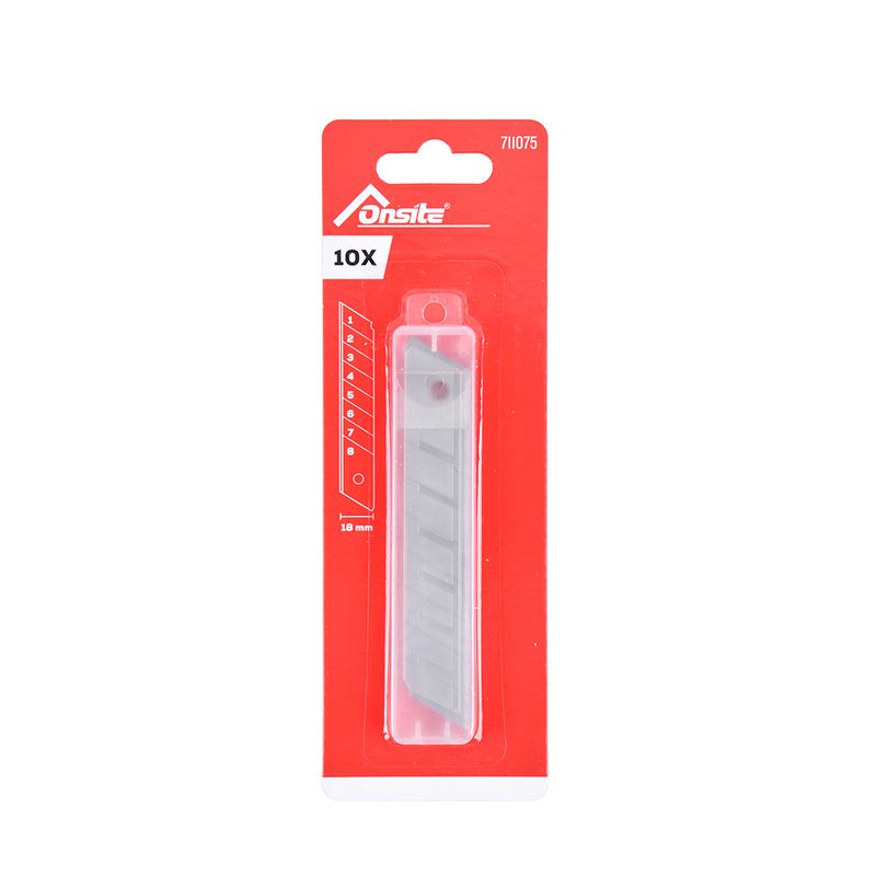 Kit Estilete Retrátil 18mm com 10 Lâminas Extras Onsite
