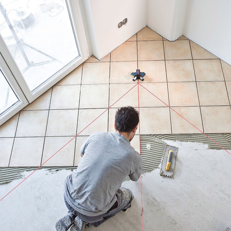 Nível a laser Bosch GTL 3 com alcance de até 20 metros