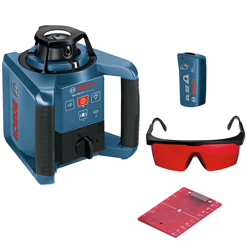 Nível a laser rotativo Bosch GRL 250 HV, 250m, em maleta
