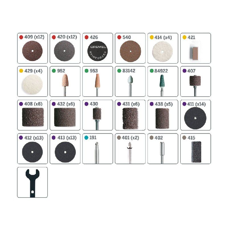Kit de Acessorios Uso Geral 110 PÇS (Mod. 709) - DREMEL