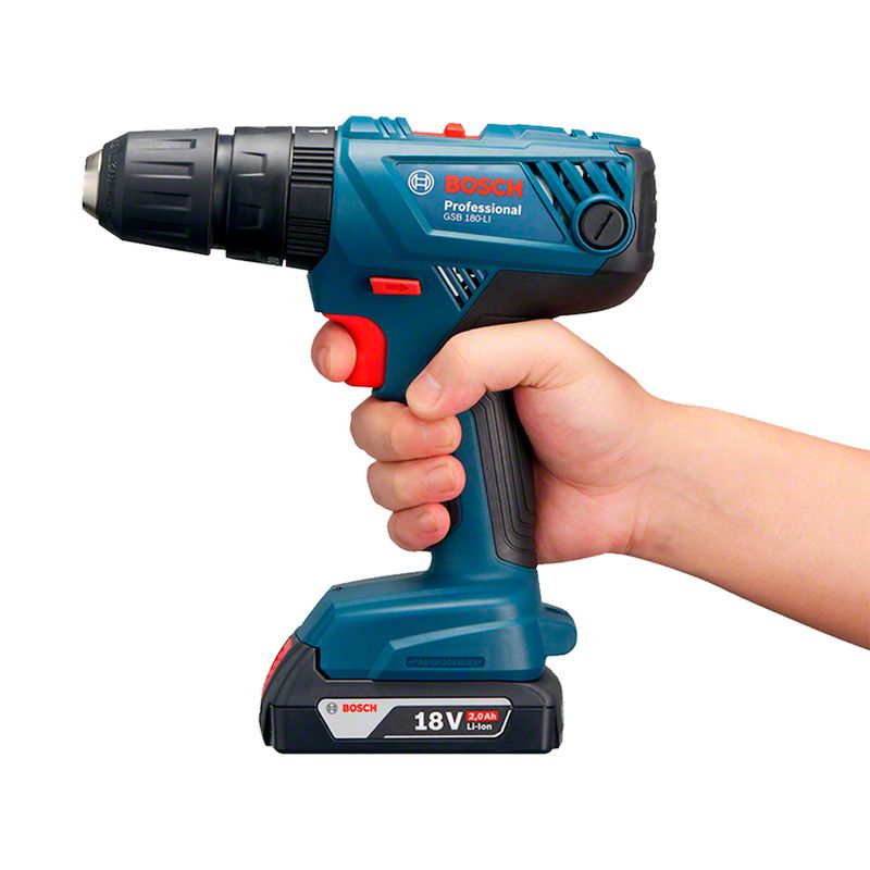 Parafusadeira Furadeira Impacto Bosch GSB 180-LI 18V 1 bateria e carregador
