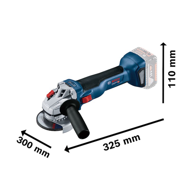  Esmerilhadeira Angular a Bateria 5'' - 18V (GWS 18V-10) - Bosch