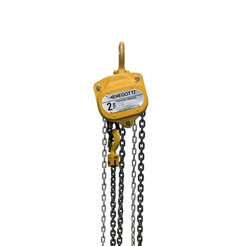 Talha Manual de Corrente 2000Kg x 5m MTC 2.0 Ton - Menegotti