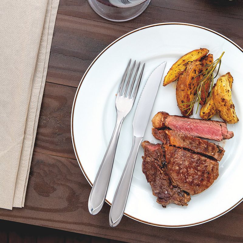 Faqueiro Laguna em Aço Inox com Facas para Churrasco 42 Peças - Tramontina 