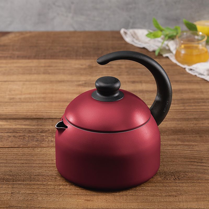 Chaleira Paris em Alumínio Antiaderente Vermelho 1,9L - Tramontina 