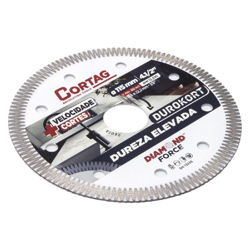 Disco Diamantado Durokort 110mm 60668 - Cortag