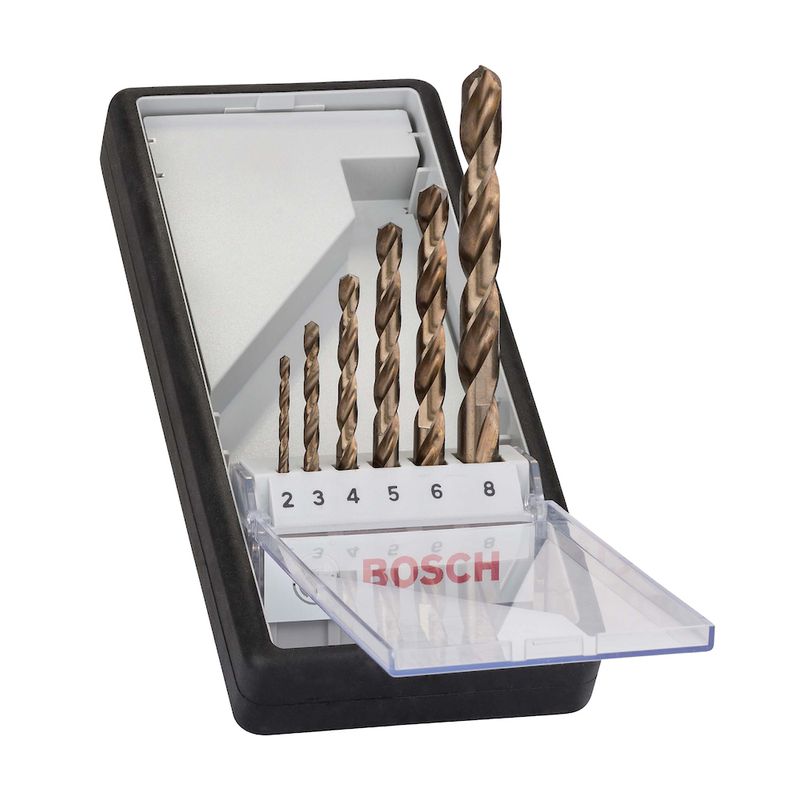 Jogo de broca para metal Bosch HSS-Co Robust Line 2-8mm 6 peças