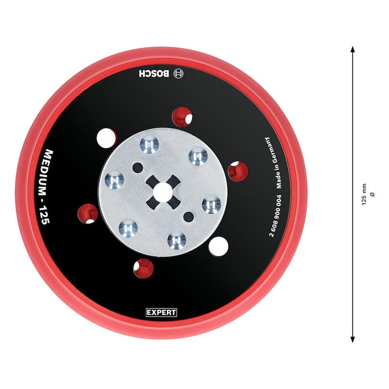 Prato autoaderente para lixadeira excêntrica Bosch EXPERT 125mm
