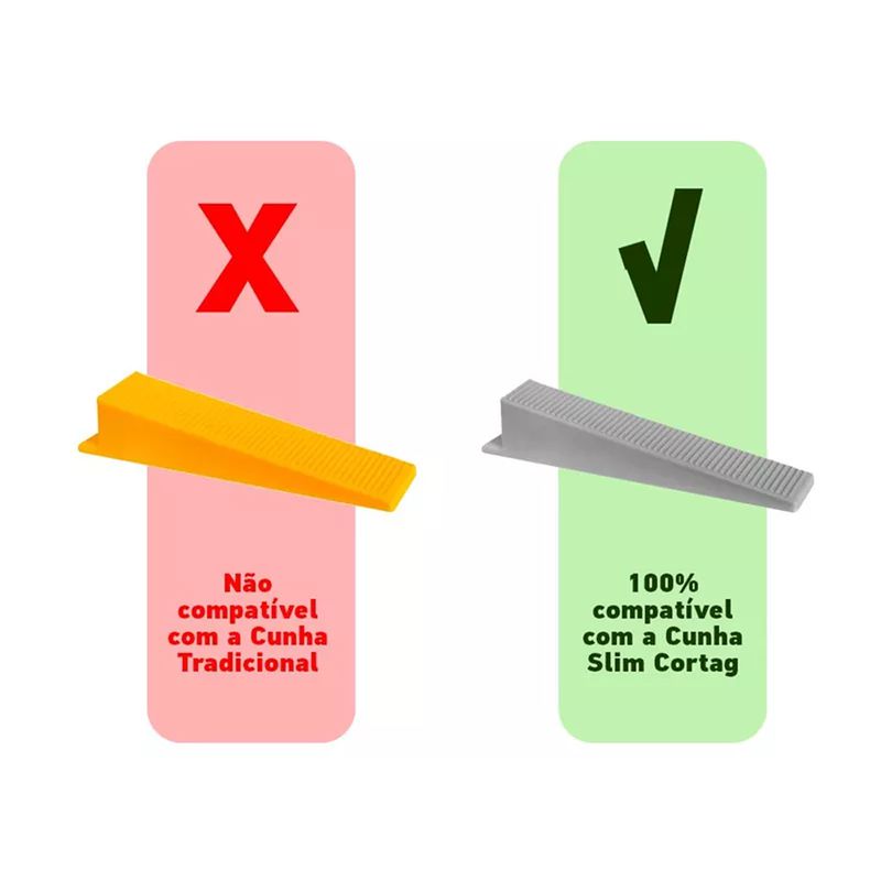 Espaçador Nivelador 1,0mm Slim (Caixa c/ 1000 Unidades) - Cortag