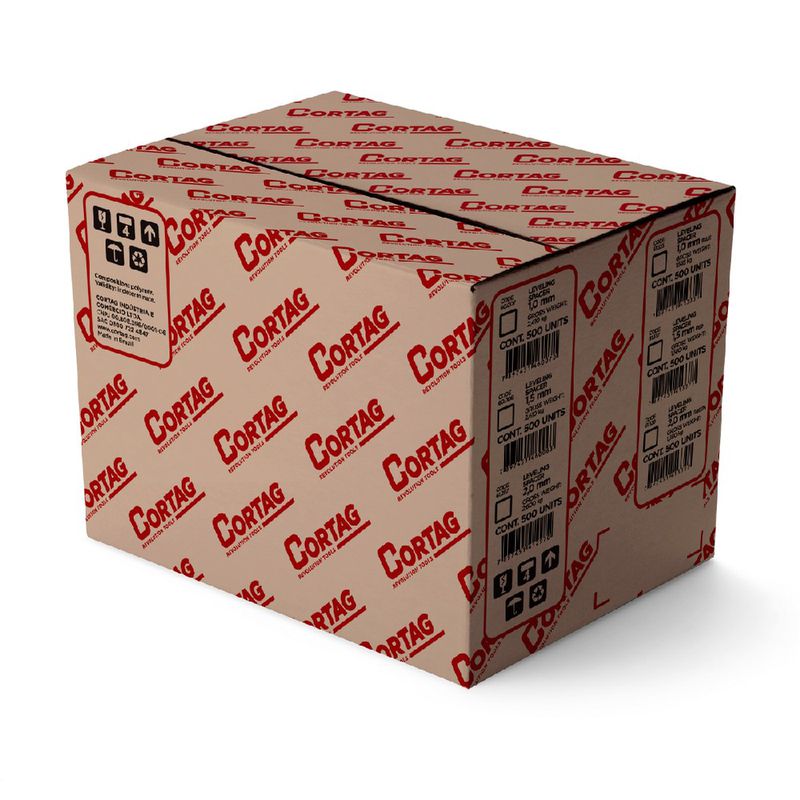 Espaçador Para Nivelador 1,0mm Com 500 Unidades Smart (62405) - Cortag