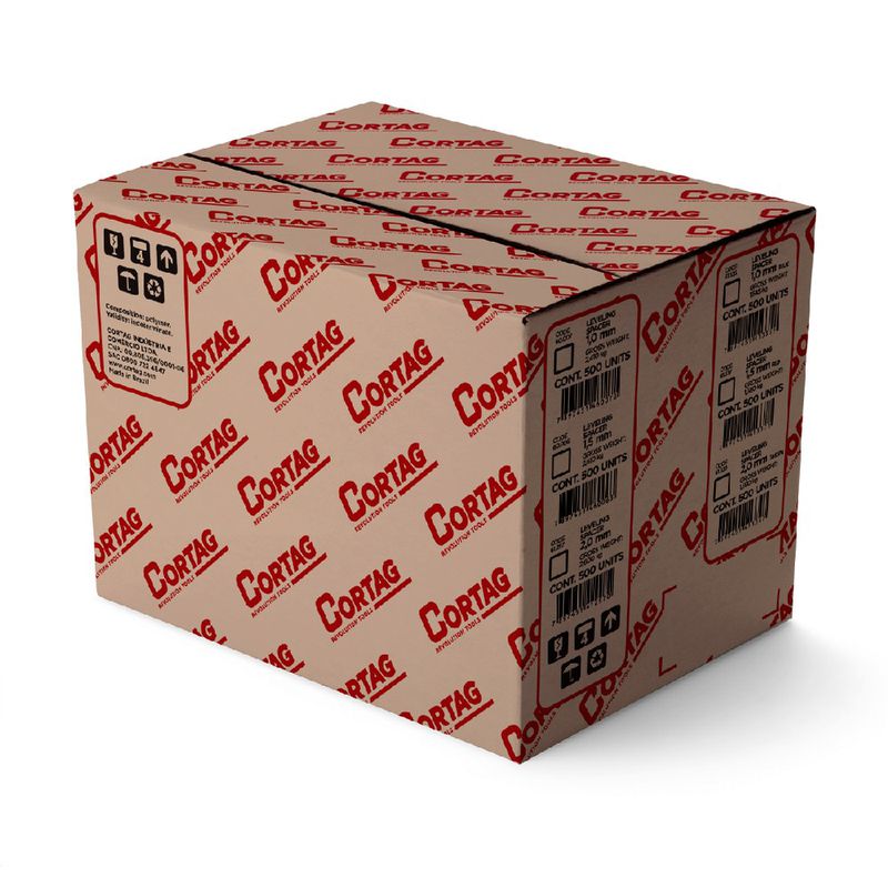 Espaçador Para Nivelador 3,0mm Com 500 Unidades Tradicional (62413) - Cortag
