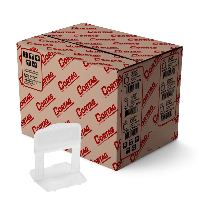 Espaçador Para Nivelador 3,0mm Com 500 Unidades Tradicional (62413) - Cortag