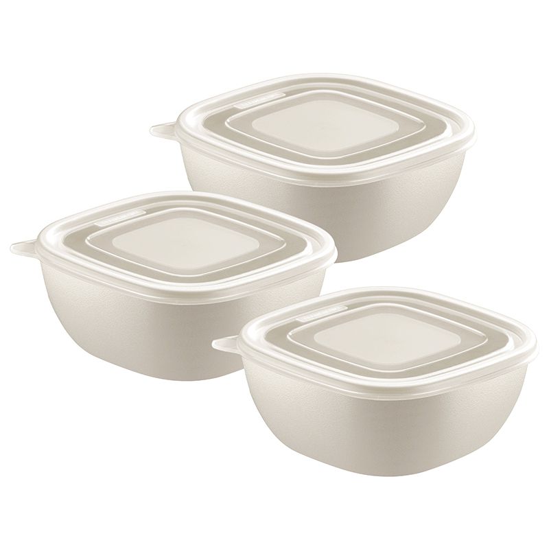 Jogo de Potes Algodão Com tampa Transparente 600ml - 3 Peças (25098/302) - Tramontina