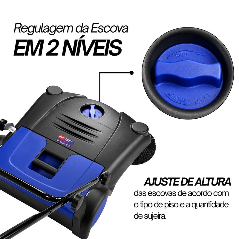 Varredeira Manual Para Pisos Com Reservatório 14L (JFVC002) - K2