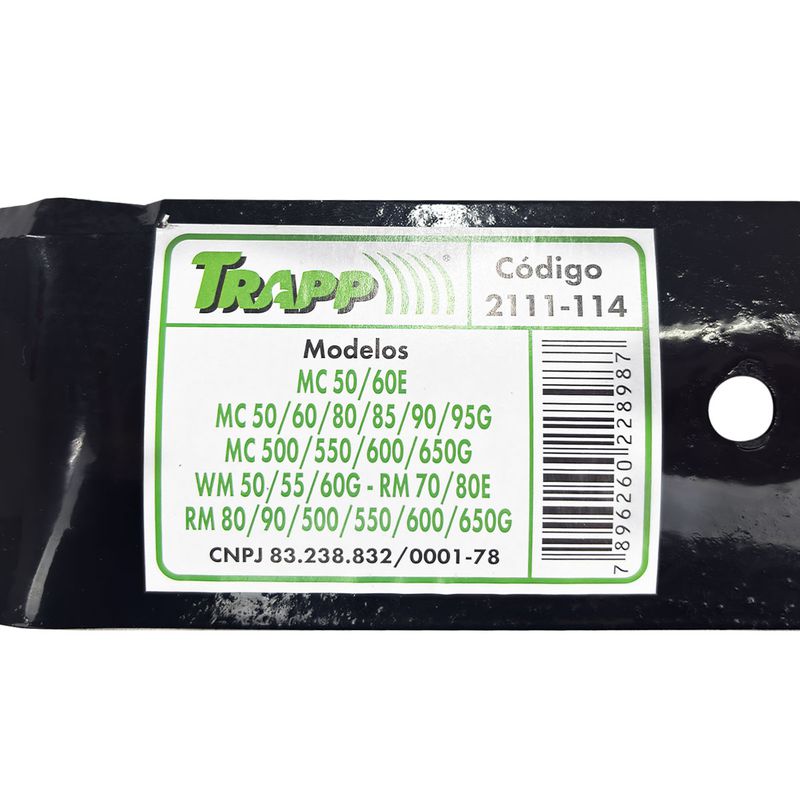 Faca Para Cortador de Grama a Gasolina 48cm (2111114) - Trapp