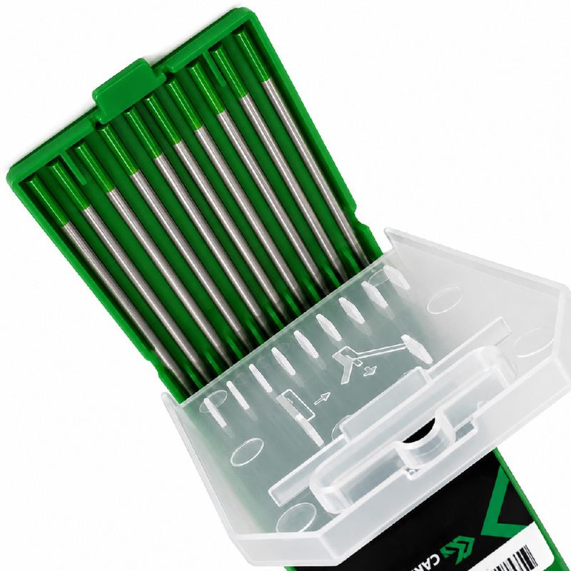 Kit Com 10 Eletrodos em Tungstênio Puro - Carbografite